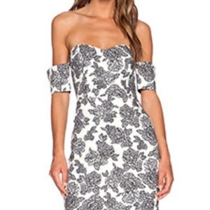 Line & Dot Rose Stroke Tube Dress XS NWOT